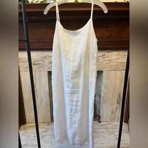 Grana Linen White Dress